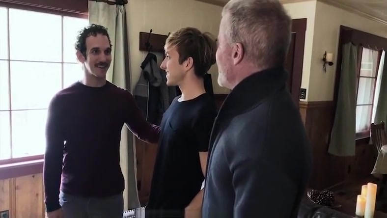FamilyDick - Stepdad And Step Grandpa Spitroast A Horny Twink