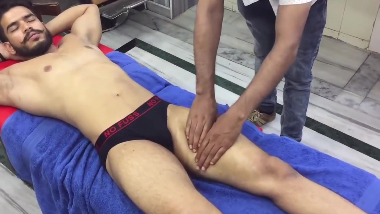Hot Young lndian Man Body Massage