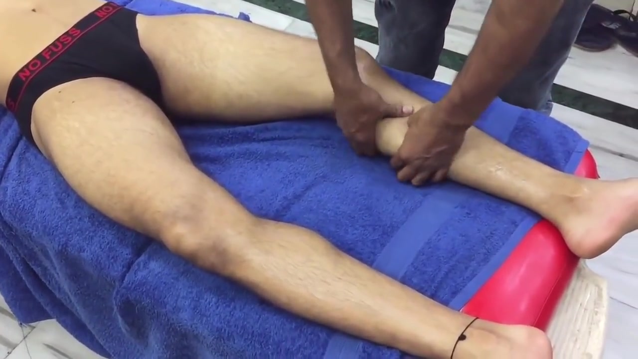 Hot Young lndian Man Body Massage