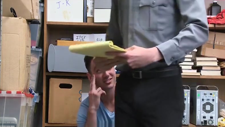 YoungPerps - Hot Security Guard Unlawfully Plows A Perp’s Tight Asshole