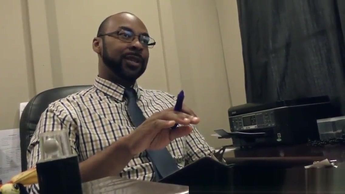 Black doctor drills hole