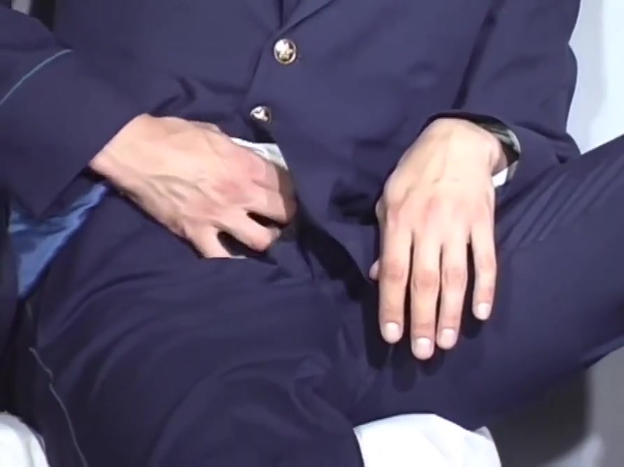 Russian military wanks his huge cock