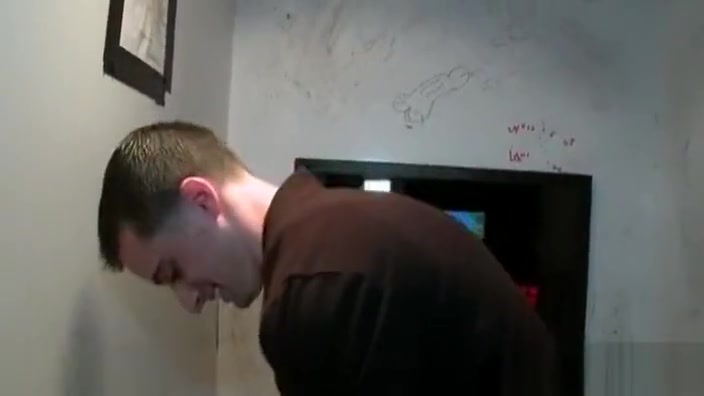 Gay teen 18+ blowing straight penis on gloryhole