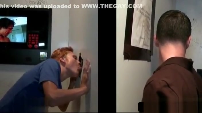 Gay teen 18+ blowing straight penis on gloryhole