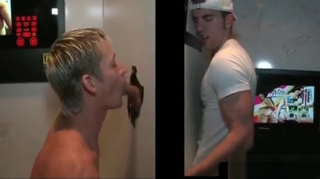 teen 18+ gets dick sucked on gloryhole