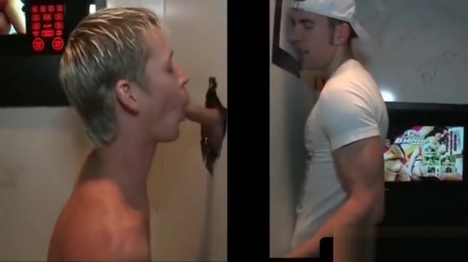 teen 18+ gets dick sucked on gloryhole