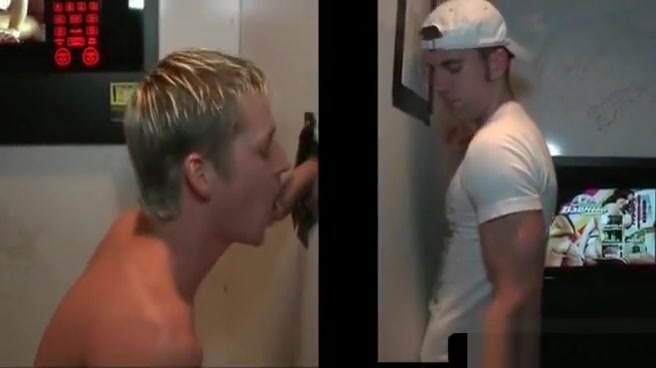 teen 18+ gets dick sucked on gloryhole