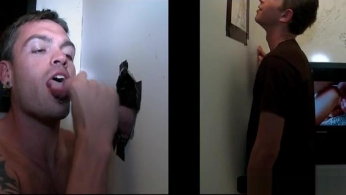 Gay dick sucking on gloryhole