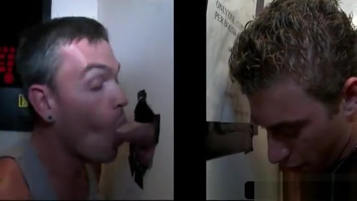 Gay dick sucking on gloryhole