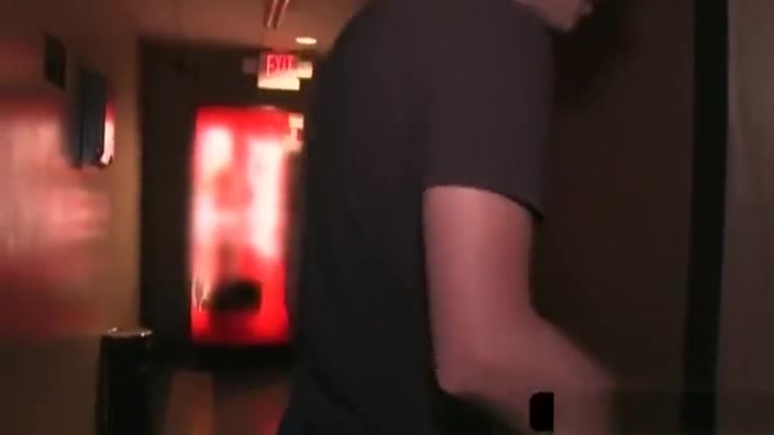 Gay eating straight dick on gloryhole