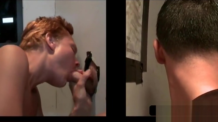 Gloryhole gay blowing straight pecker