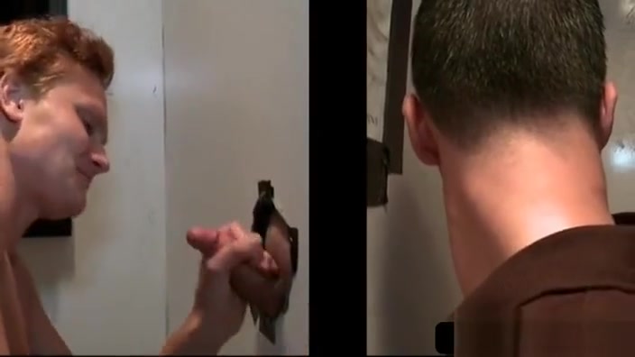 Gloryhole gay blowing straight pecker
