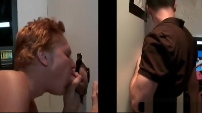 Gloryhole gay blowing straight pecker