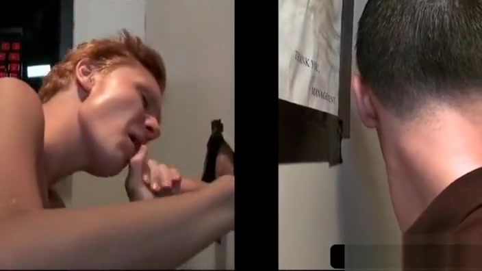 Gloryhole gay blowing straight pecker