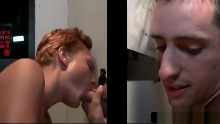 Gloryhole gay blowing straight pecker