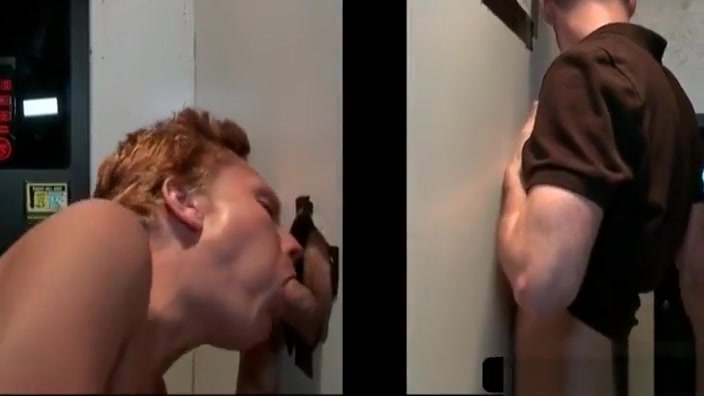 Gloryhole gay blowing straight pecker