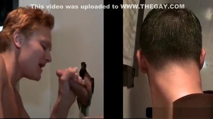 Gloryhole gay blowing straight pecker