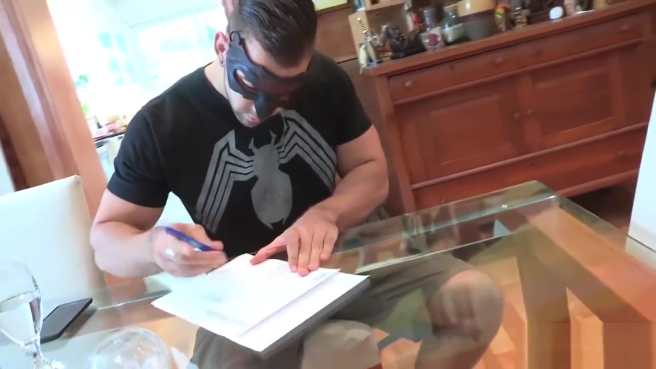Maskurbate Masked Hairy Male Showing Off