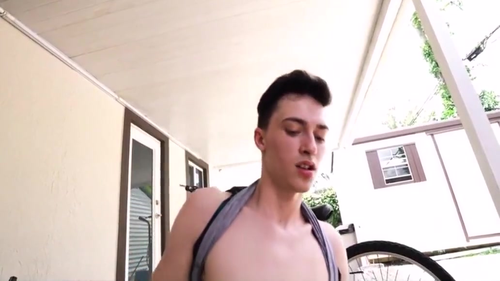 Two Twink Stepbrothers Fuck On The Back Patio Of Their Parents House POV