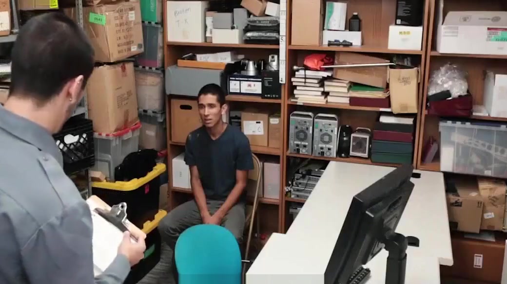 A Security Officer Buttfucks Alex Flores For Thieft