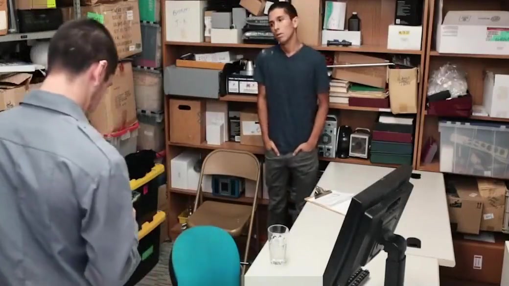 A Security Officer Buttfucks Alex Flores For Thieft