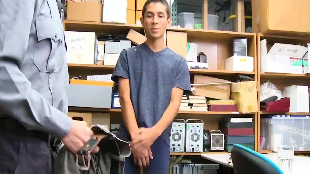 A Security Officer Buttfucks Alex Flores For Thieft