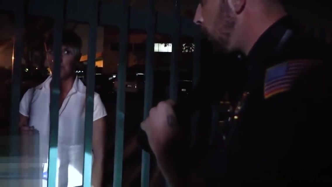 Kinky HOMOSEXUAL officers sucking BBC outdoors