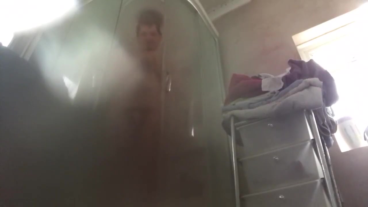 Having shower