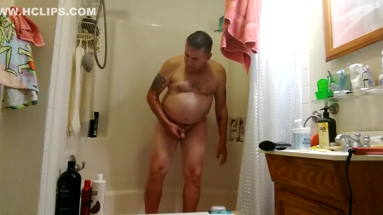 A Midnight Shower for a Mature Man
