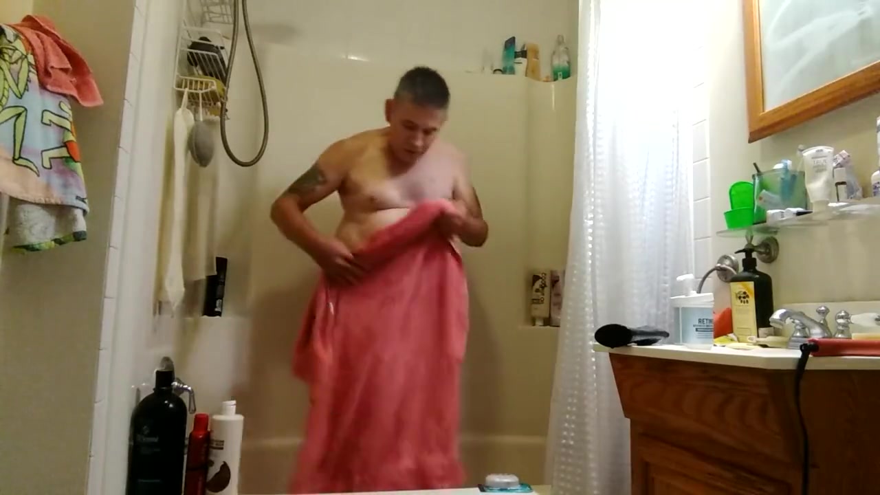 A Midnight Shower for a Mature Man