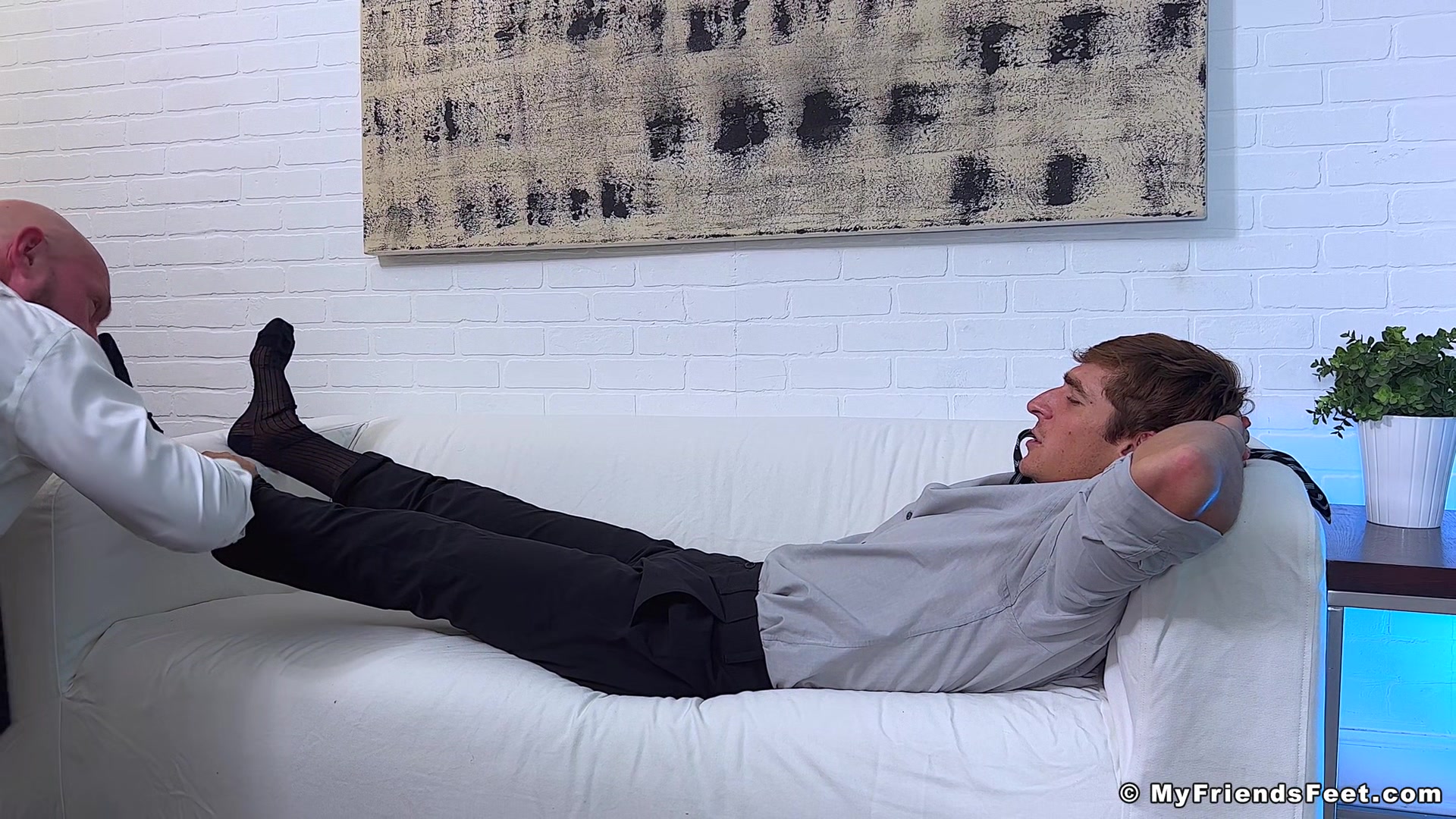 Logan Foot Worshiped By His Boss - Logan & Killian Knox