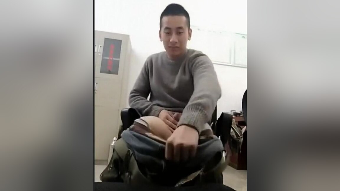 Tricked straight Chinese Military to cum a huge load 124