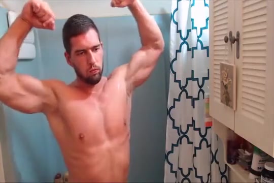 Tom takes a shower