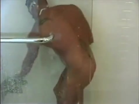 Tony showers and jerks off