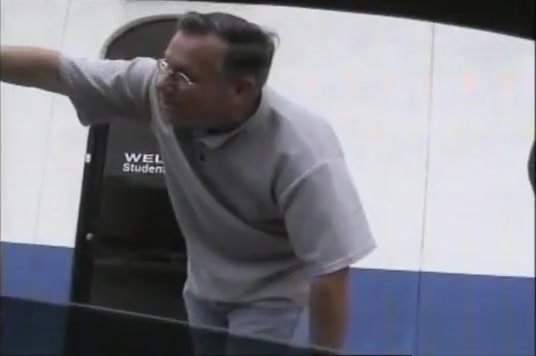Police officer spanks two naughty boys
