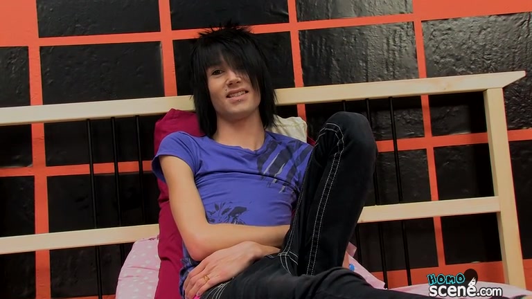 Brandon Wastes No Time Enjoying His Emo Cock - Brandon White