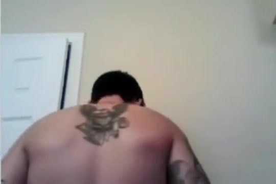 Hairy Stud Shower, assplay, and cum show