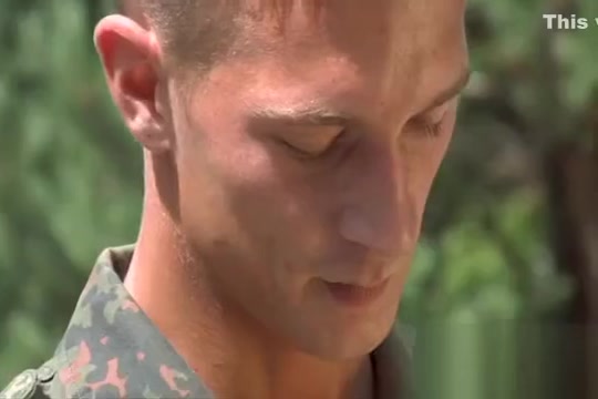 Army guys in outdoor fuck