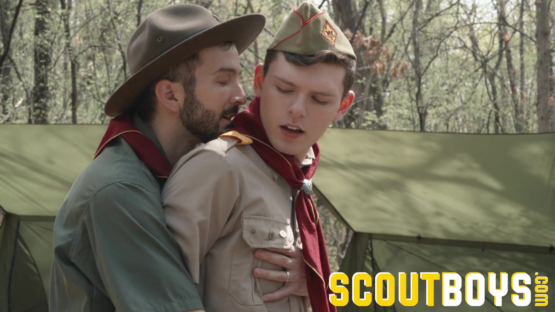 ScoutBoys Hairy scoutmaster seduces and breeds horny twink