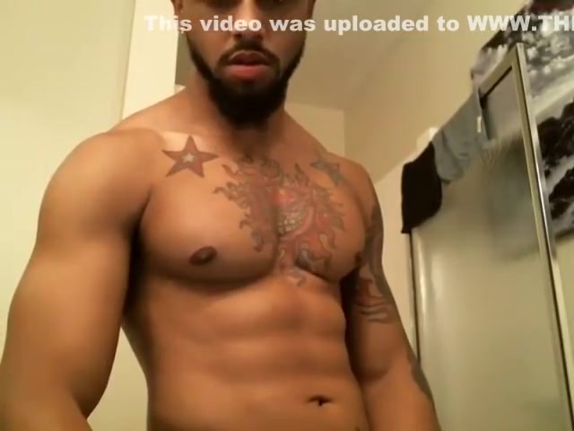 Sexy ass thug takes a hot shower