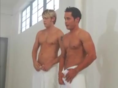 hans in a shower orgy