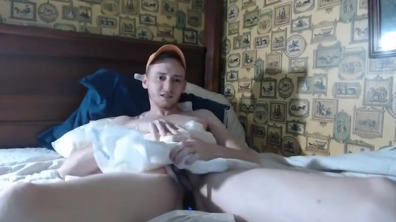 Diaper soaking and cumshot with prostate massager