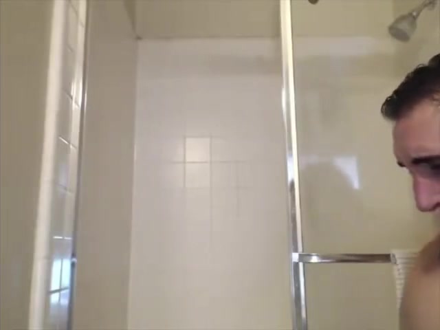 Leo C jerks off and showers on cam