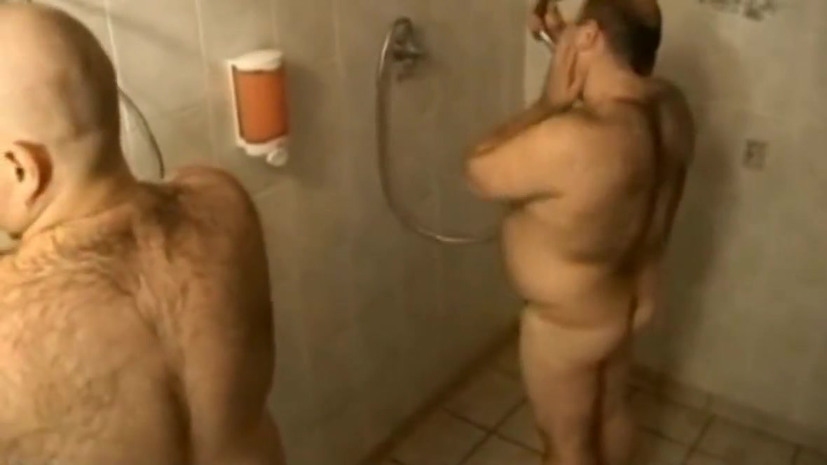 Chubby Gay Bears Fuck in Shower