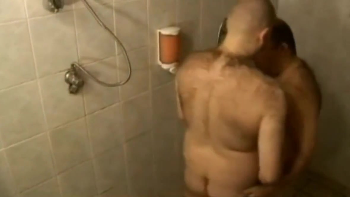 Chubby Gay Bears Fuck in Shower