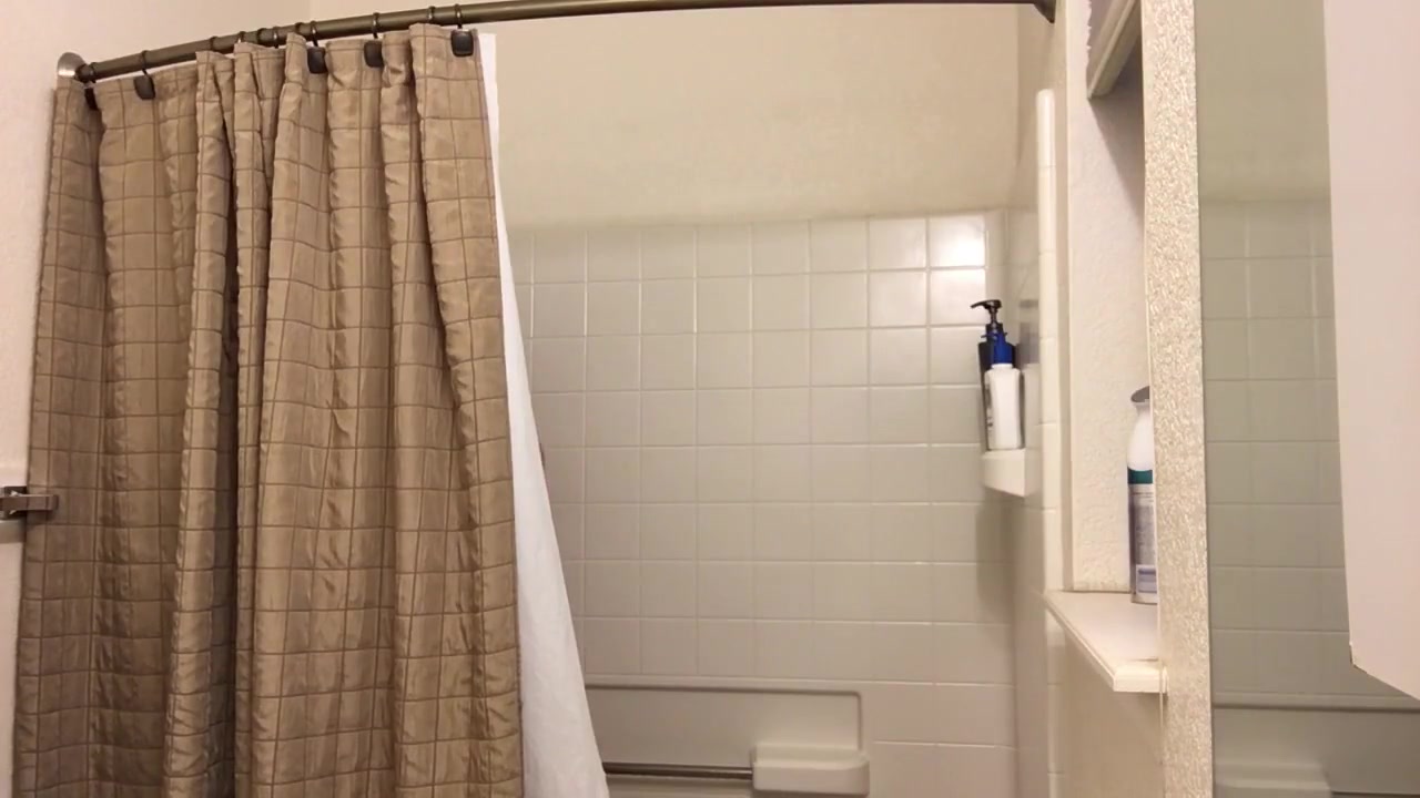Taking a shower and playing with my cock