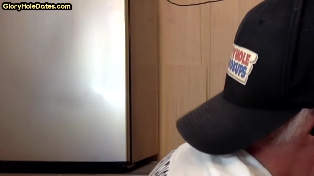 Gloryhole IR mature gay gets fucked by black cock after BJ