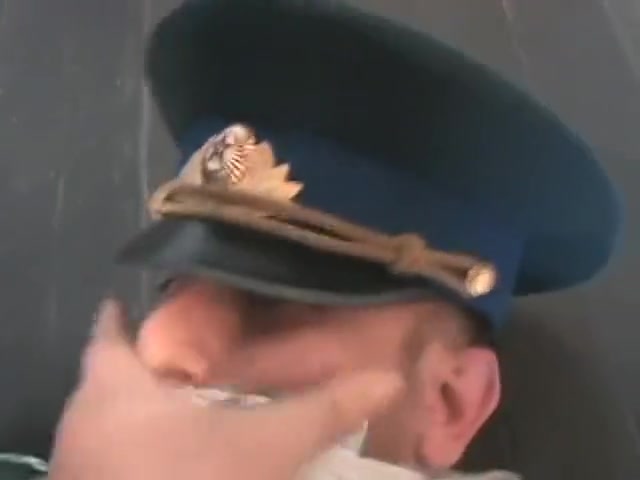 BG Military officer trussed up and gagged.