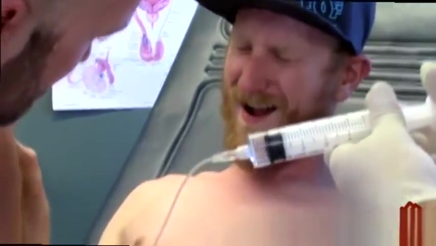 Guys fisting ass gay First Time Saline Injection for Caleb