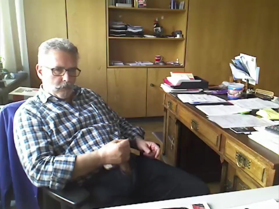 Step dad needed release at the office
